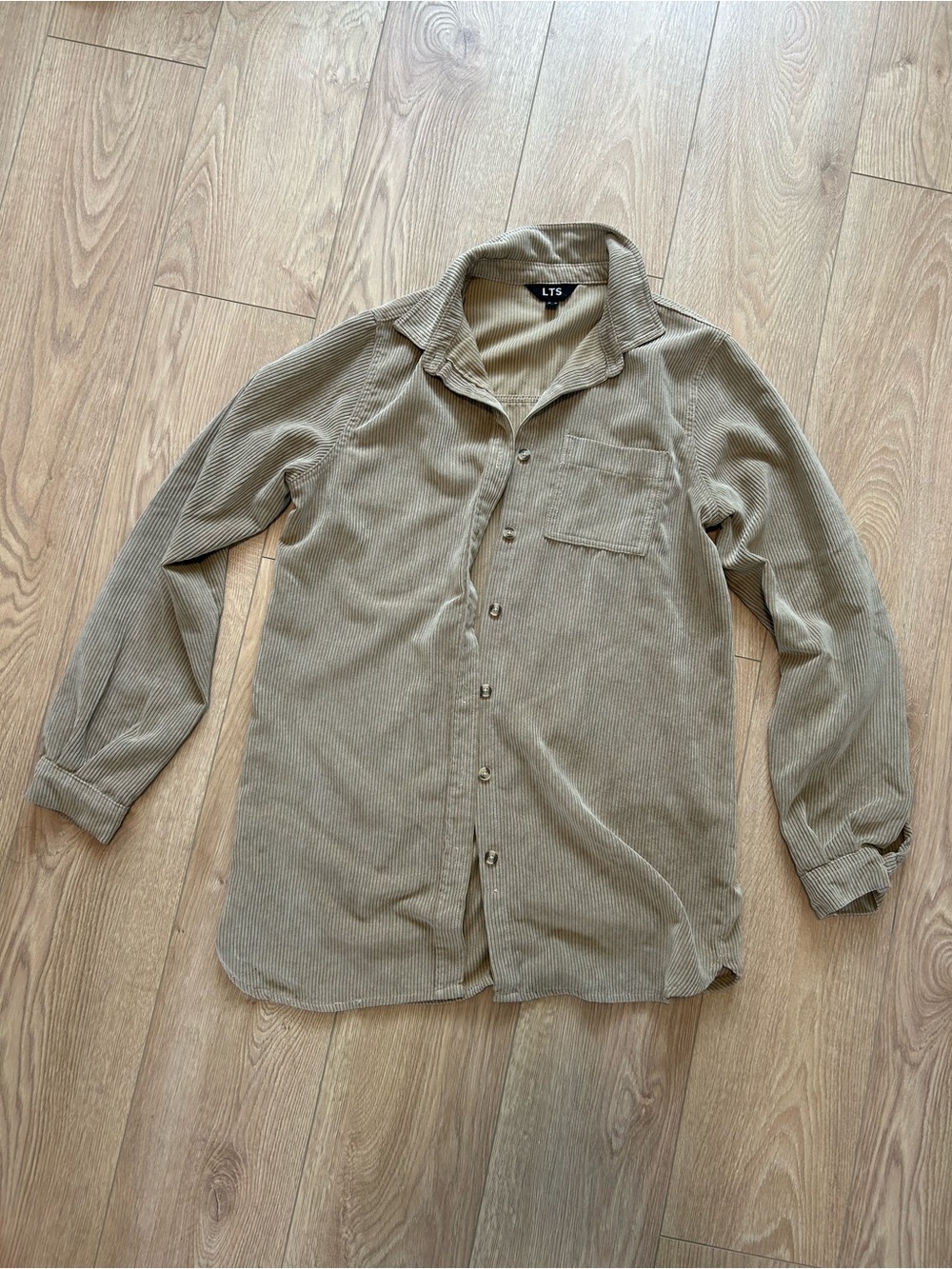 Tan Long Tall Sally corduroy overshirt